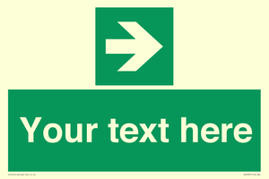 Custom Arrow Right Sign